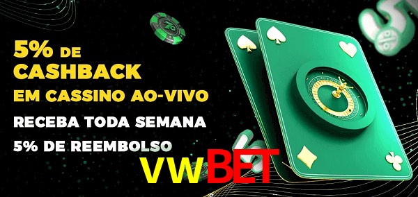 Promoções do cassino ao Vivo vwbet